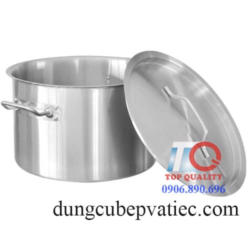 nồi inox 3 đáy, nồi inox 304 thân thấp, nồi lùn inox 304