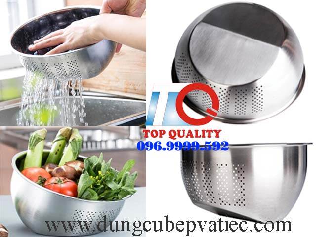 rổ inox 304, rá inox 304, rổ inox cao cấp, ra inox cao cấp, rổ vo gạo inox