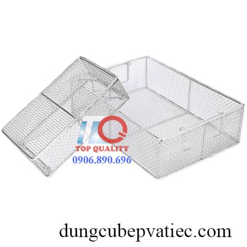 ro luoi inox 304, ro luoi inox chu nhat, ro luoi inox co quai, ro luoi inox caro