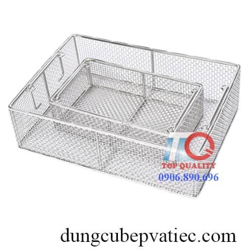 rổ lưới inox, rổ inox lưới, rổ lưới inox chữ nhật, rổ inox có quai, rổ lưới ca rô, rổ để ráo nước, rổ đựng tiệt trùng sấy dụng cụ y tế