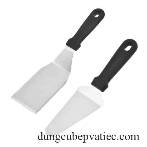 xẻng lật inox, xúc bánh inox, vét chảo inox, vá sản lật inox, xeng lat inox