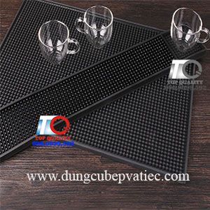 Thảm bar, Rubber bar mat, thảm bar dài, thảm bar đen, thảm quầy bar