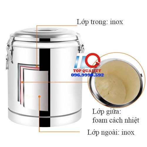 thùng giữ nóng cơm canh 25 lít