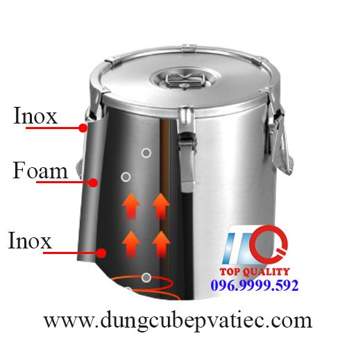 thùng inox quận 1, thùng bảo ôn 50 lít, thùng inox 50 lít, thùng bảo ôn tphcm, thùng inox nắp bằng, Thùng inox bảo ôn nắp bằng 50 lit 