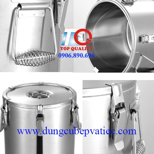 Thùng inox cách nhiệt có nắp 50 lít