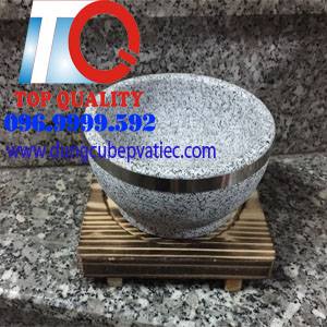 thố đá nóng, tô bằng đá, tô cơm trộn, tô phở tại bàn, tô nấu phở, tô đá núi lửa