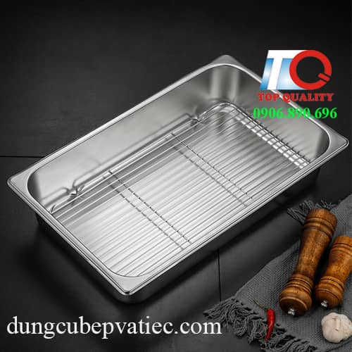 vỉ inox trong khay gn 1/1 1/2 1/3 1/4 1/6, vỉ inox ráo nước dầu chiên trong khay inox