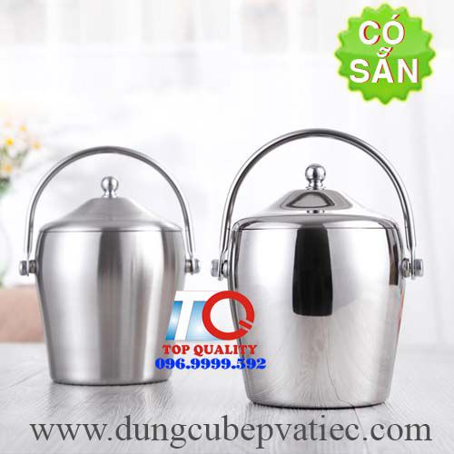 Xô ướp lạnh rượu bằng inox 2 lớp cách nhiệt 