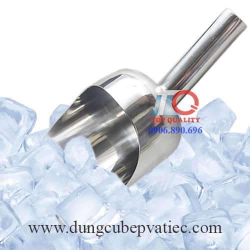 xúc inox 304, ​Xúc đá lớn inox 304, xúc đá inox lớn, xúc đá inox 304, xúc gạo đậu đường cafe inox