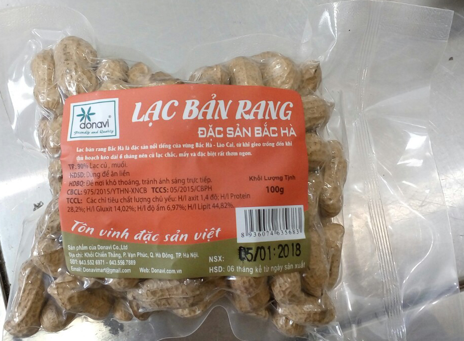 lạc rang nguyên củ Bắc Hà