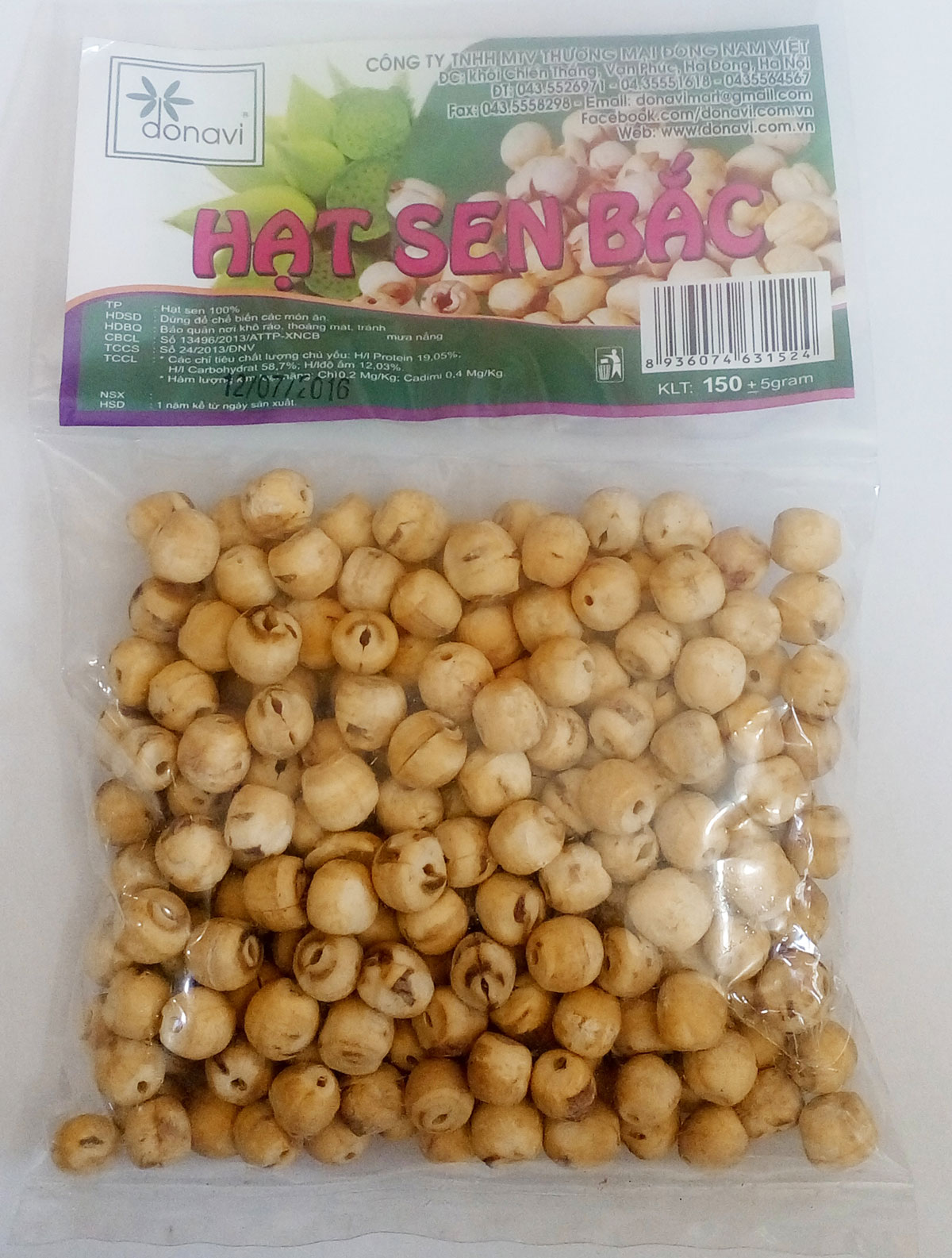 giá bán hạt sen khô 