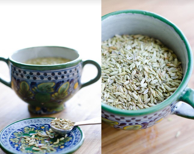 hạt thì là pha trà