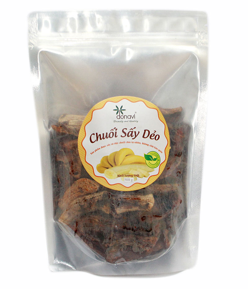 Chuối sấy dẻo túi 500g