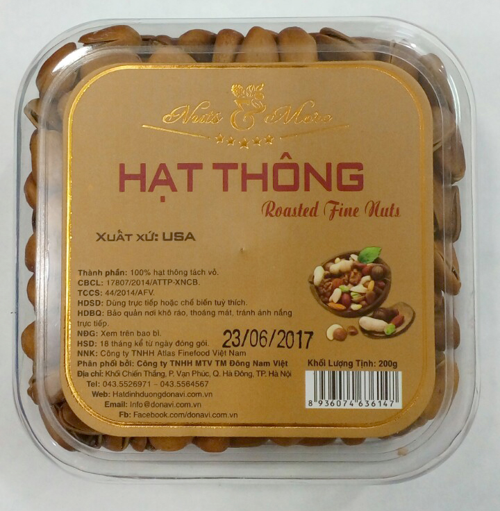 Hạt thông nguyên vỏ Mỹ