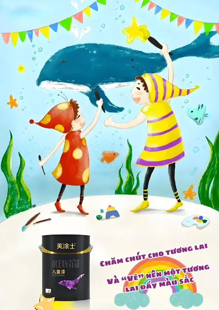 Sơn cho bé