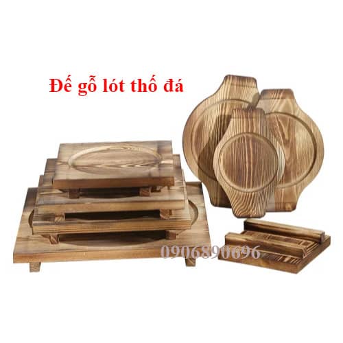đế gỗ lót thố đá, nên chọn đế gỗ vuông hay ovan elip, nấu phở nên chọn thố đá size nào, cách phân biệt thố đá tốt và không