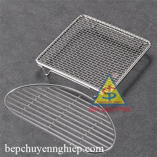 Giá kệ tempura inox, Giá đựng gà rán inox, Lưới lọc dầu inox 