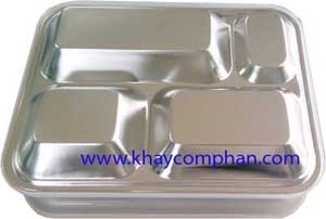 khay com inox 4 ngan 304, khay cơm inox 4 ngăn 304, khay inox 304 4 ngăn, khay ăn inox 4 ngăn 304, mua khay cơm tiểu học giá rẻ ở đâu