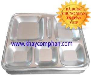 khay-com-van-phong-6-ngan-inox-304, khay cơm văn phòng 6 ngăn inox 304, khay đựng cơm văn phòng inox 304 6 ngăn