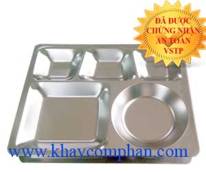 khay-inox-304-5-ngan-co-nap, khay inox 304 5 ngăn có nắp, khay đựng cơm inox 304 5 ngăn, nơi bán khay inox 304 giá rẻ, khay inox 304 giá rẻ tại TPHCM