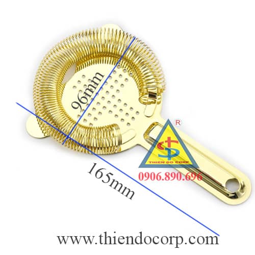 đồ chặn đá vàng hồng, dụng cụ chặn đá cocktail vàng hồng, cây chặn đá pha chế inox vàng hồng