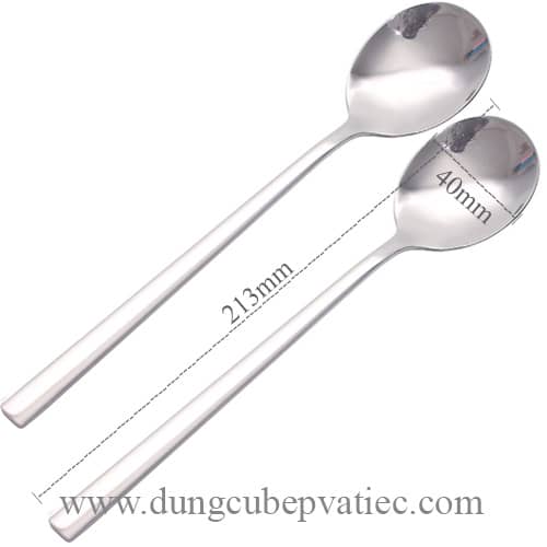 muỗng inox, thìa inox, thìa Hàn Quốc, thìa inox Hàn Quốc, muỗng inox đầu tròn