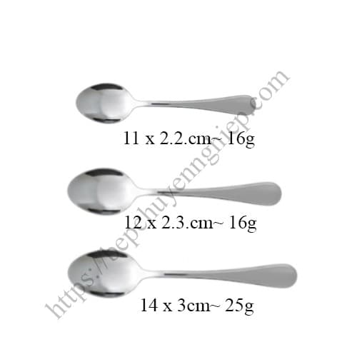 kích thước muỗng cafe muỗng ăn mầm non sữa chua tráng miệng