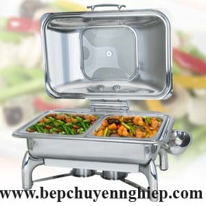 nồi buffet, noi buffet, nồi buffet nắp hơi, nồi hâm buffet nắp hơi, nồi oblong hâm nóng thức ăn buffet 