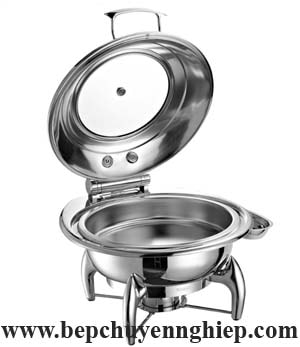 noi ham buffet tron nap kinh, nồi hâm buffet tròn nắp kính, nồi buffet tròn nắp hơi, nồi búp phê tròn nắp kính, mua dụng cụ buffet giá rẻ ở đâu
