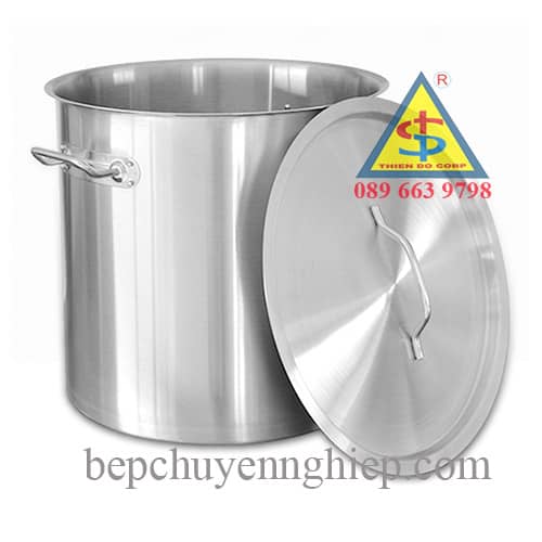 nồi inox 304 công nghiệp, nồi inox 304 130 lít, nồi inox 304 đường kính 55cm