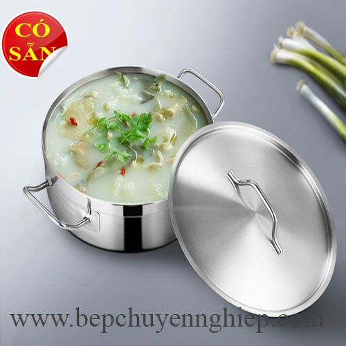 nồi inox 3 đáy thân thấp