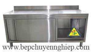 quầy tủ inox cửa lùa, quầy inox cửa lùa, quầy inox cửa trượt, bàn inox cửa lùa, bàn inox cửa trượt