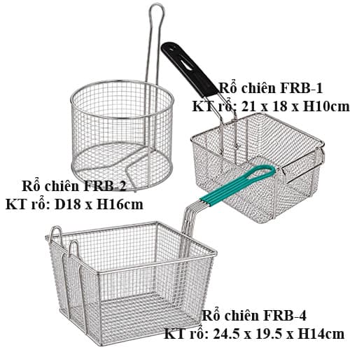Phụ kiện bếp chiên nhúng, Rổ chiên inox 304 cao cấp, rổ chiên khoai tây, rổ chiên inox chữ nhật, rổ chiên nhúng tròn, rổ chiên nhúng vuông