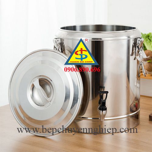 thùng inox giữ lạnh đồ nước uống có vòi 