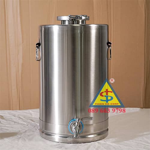 thùng inox ngâm rượu, thùng ngâm rượu 10 20 30 40 50 60 lít, bình ngâm rượu 10 20 30 40 50 60 lít