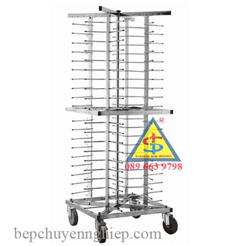 xe day dia, xe đẩy dĩa, Jackstack JS 104, Jackstack plate rack 104, xe đẩy dĩa 4 mặt