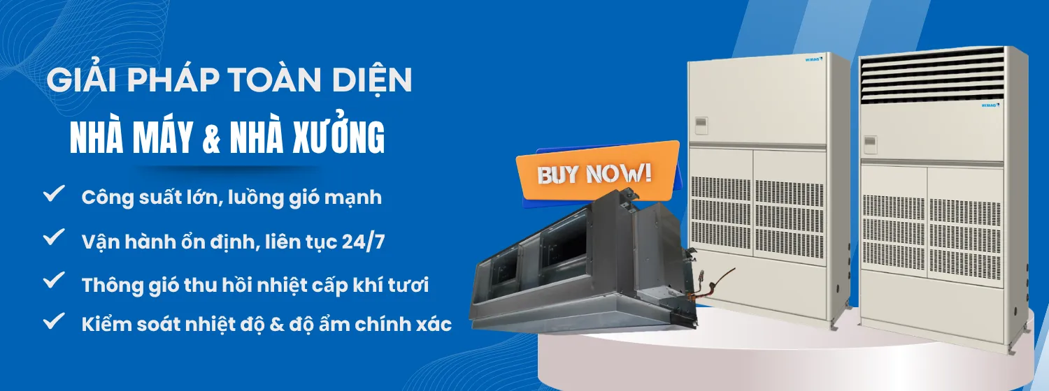 Giải pháp điều hòa công nghiệp cho nhà máy, nhà xưởng