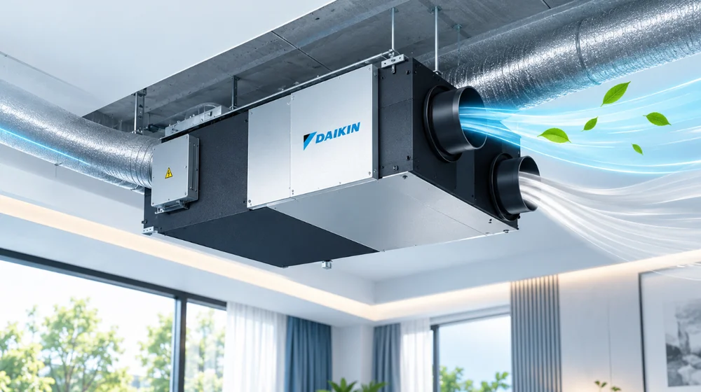 Hệ thống thông gió thu hồi nhiệt cấp khí tươi Daikin