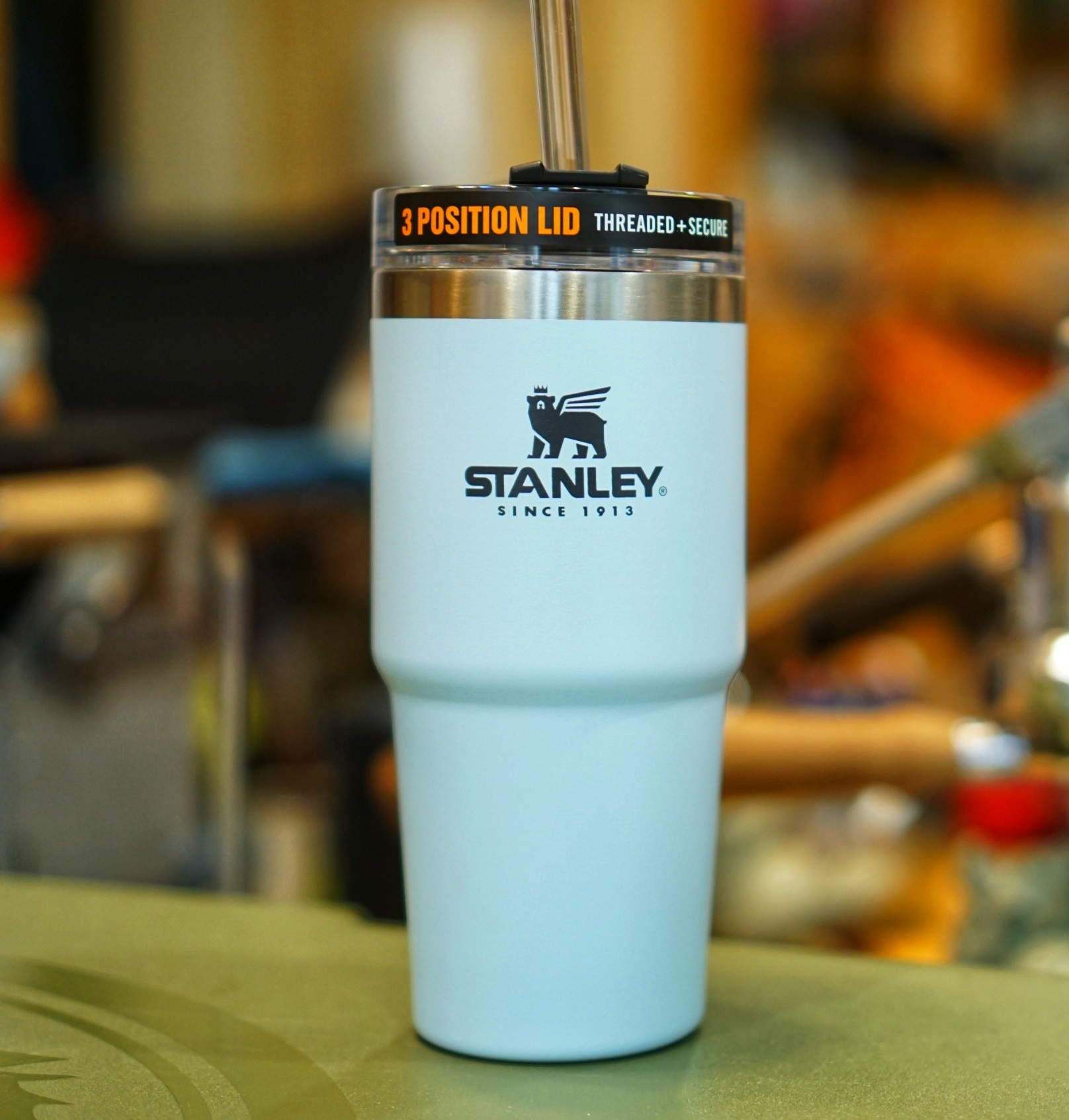 Cốc giữ nhiệt Stanley Adventure Quencher Travel Tumbler 16oz (473ml ) - Polar Blue