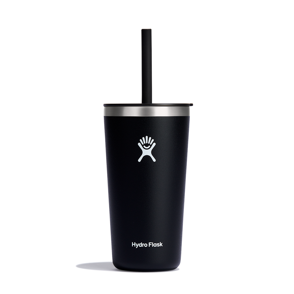 Cốc giữ nhiệt Hydro Flask Around Tumbler Straw Lid 20oz Black