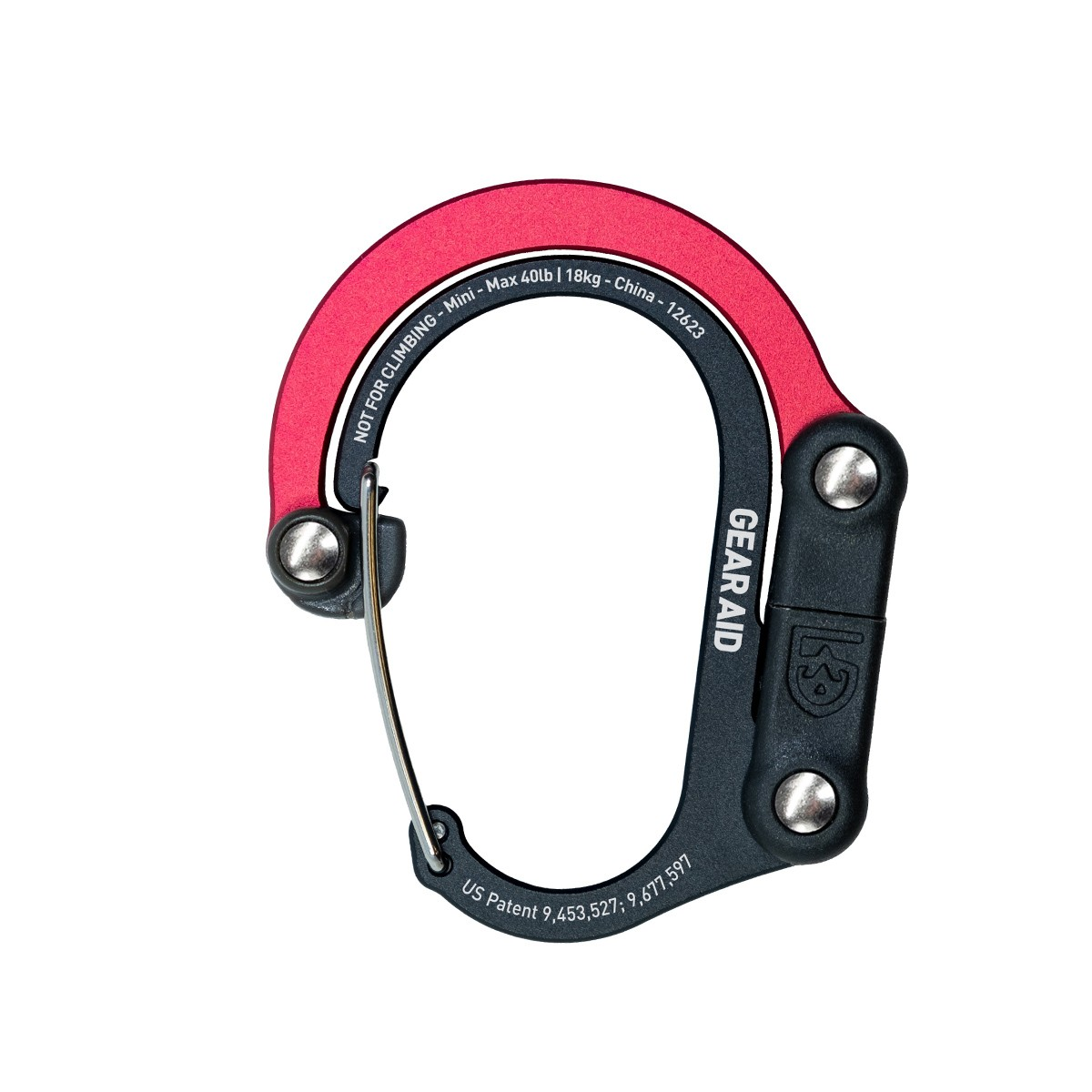 Heroclip® Small Black Red