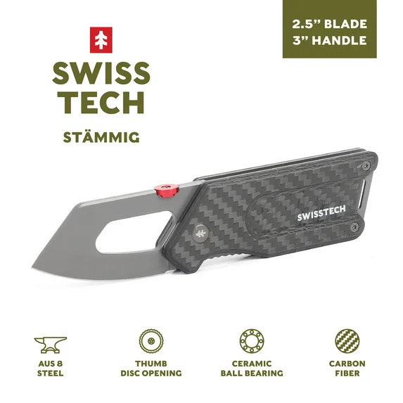Swiss Tech Stämmig Slim Stubby Folding Knife