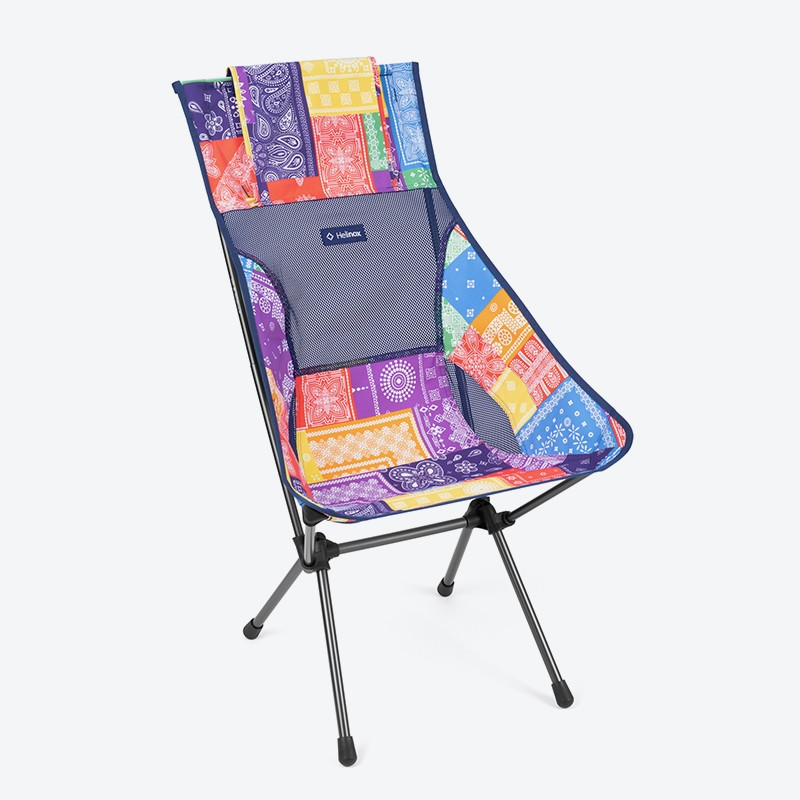 Helinox Sunset chair Rainbow Bandana Quilt