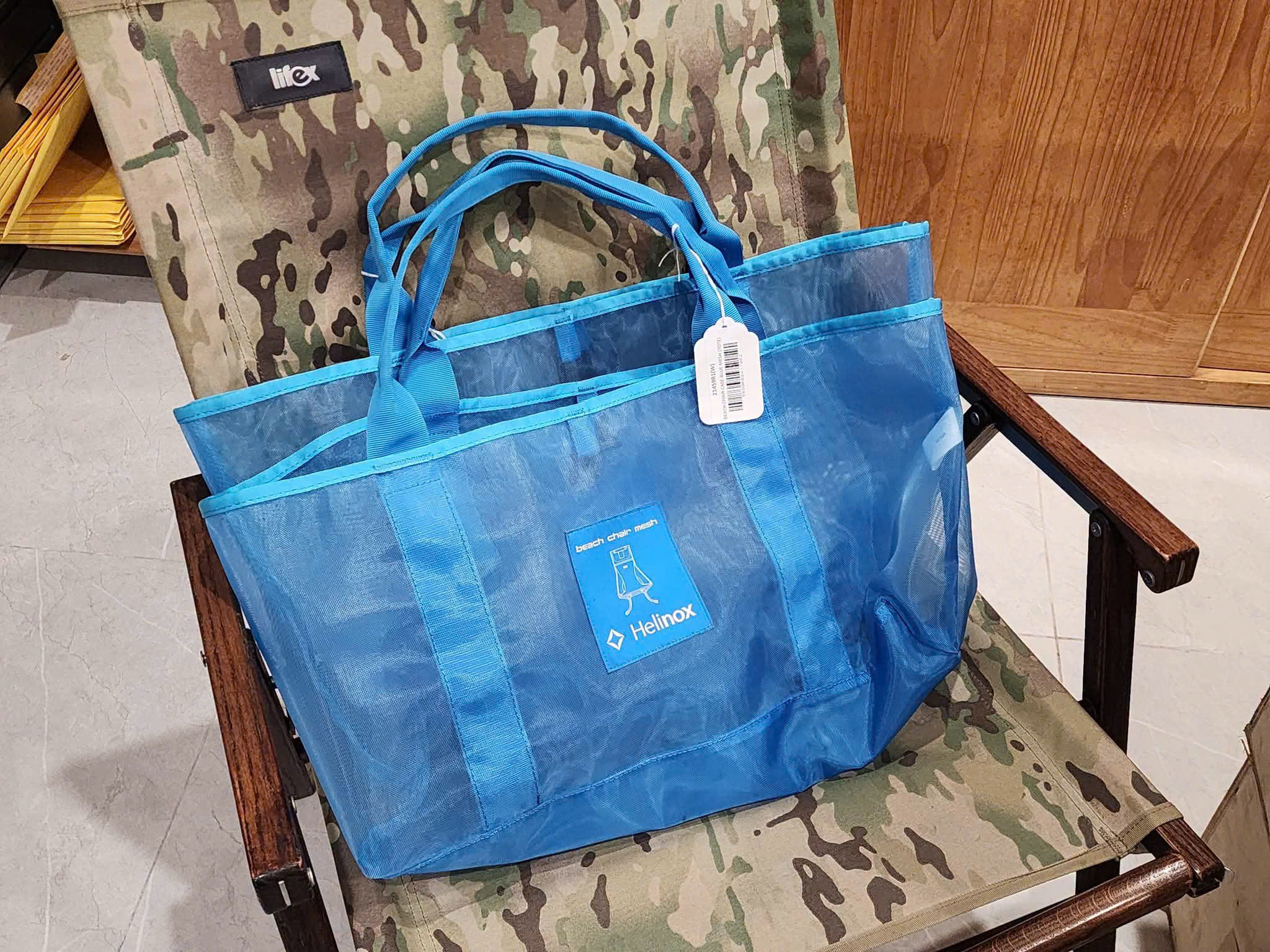 Helinox Beach Chair Case Blue Mesh