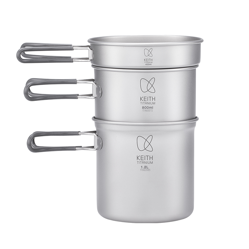 Bộ nồi chảo titanium Keith Ti6014