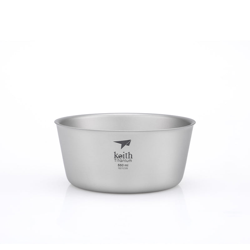 Keith Ti5322 - Double-wall titanium bowl