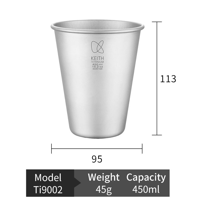 Keith Ti9002 - Titanium Beer Cup