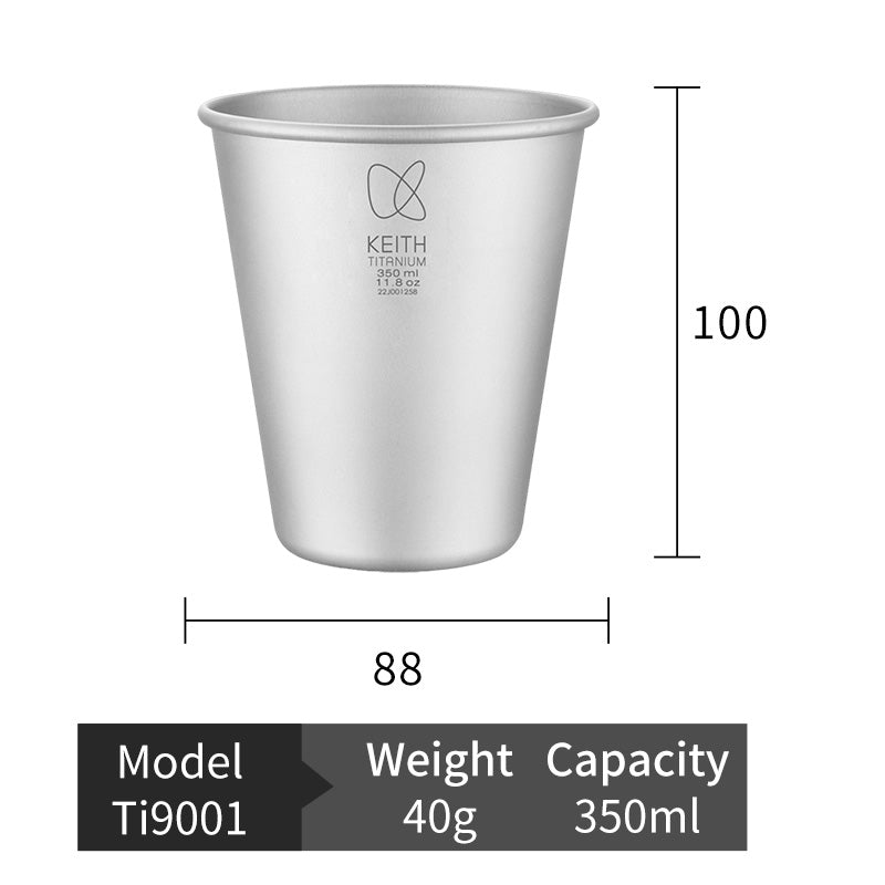 Keith Ti9001 - Titanium Beer Cup
