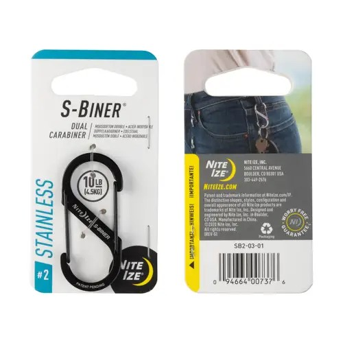 Móc khóa Nite Ize S-biner #2 Black