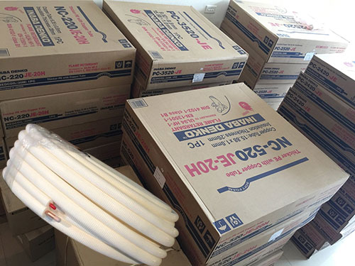 Báo giá ống đồng cuộn Thái Lan bọc bảo ôn Inaba cách nhiệt, chống cháy